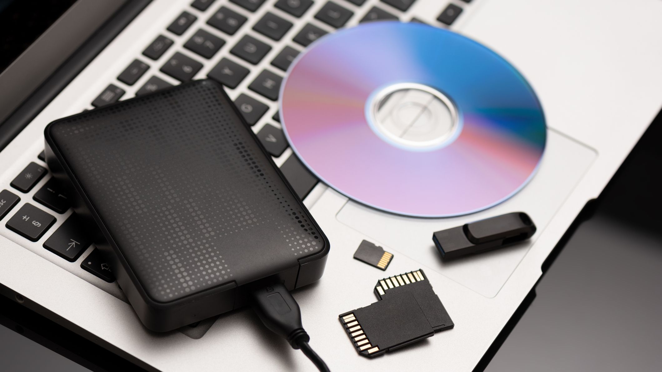 Multiple storage devices, data security, digital data storage