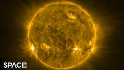 Watch a 'solar snake' slither across the sun in orbiter view