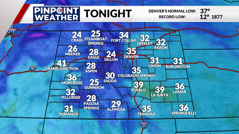 Denver weather: More showers, below normal temperatures