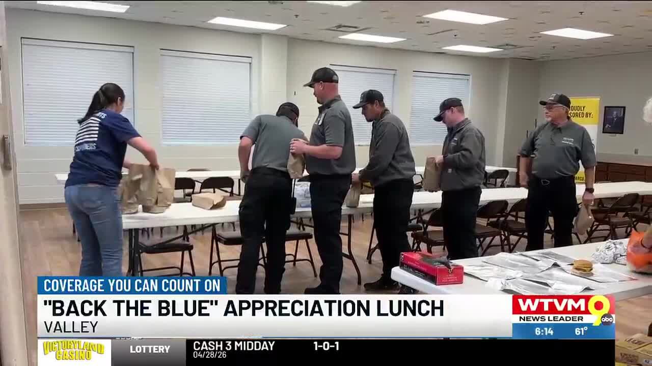 Back the Blue appreciation lunch held for Chambers County first responders