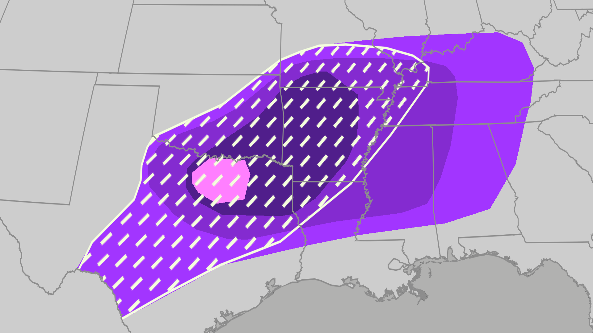 Texas severe threat upgraded, potential for giant hail