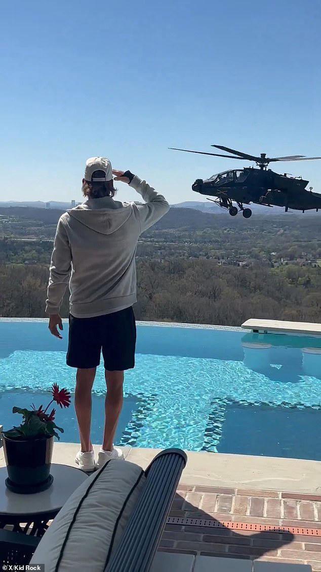 Hegseth joins Kid Rock for ride in Army helicopters weeks after fly-by ...