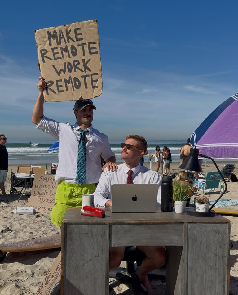 Remote workers descend on San Diego for massive beach meet up — then ...
