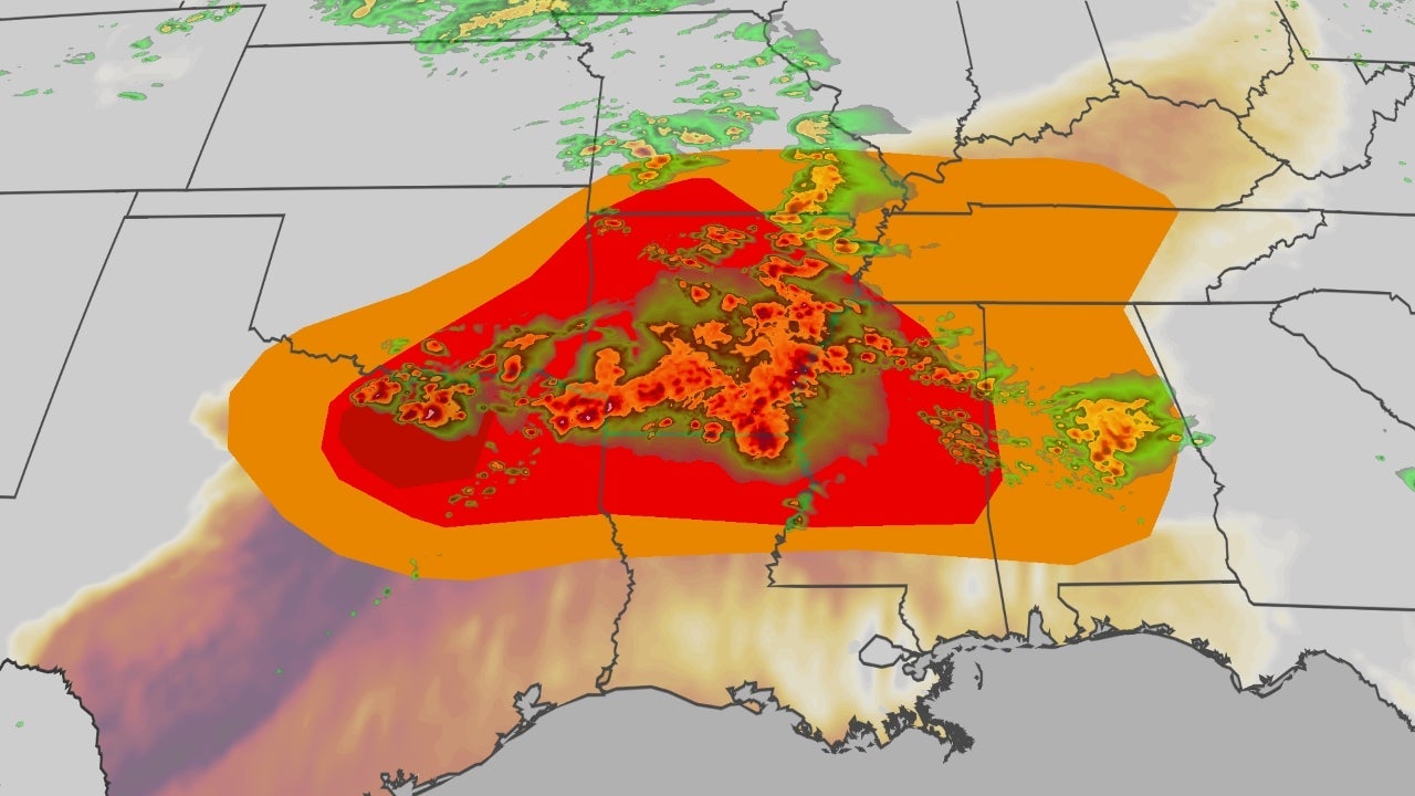 Severe Weather Increasing Tuesday, Targets Texas, Including Dallas, With Giant Hail, Winds, Strong Tornadoes
