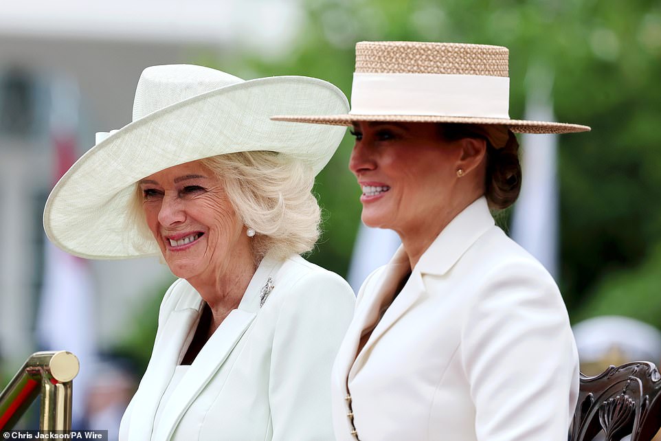 Lip reader details exchange between Melania Trump and Queen Camilla