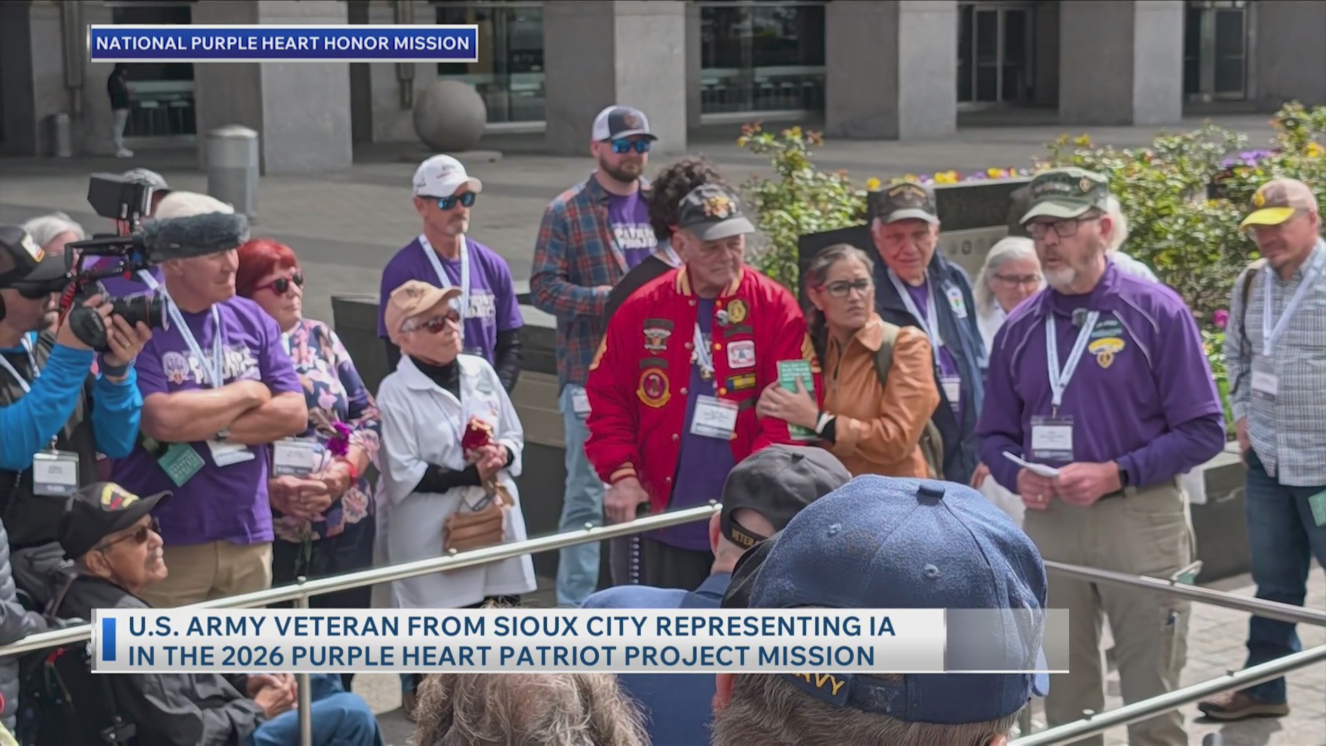 US Army veteran from Sioux City representing Iowa in the 2026 Purple ...