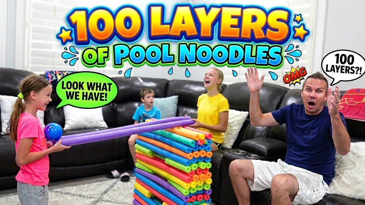 100 layers of pool noodle games!