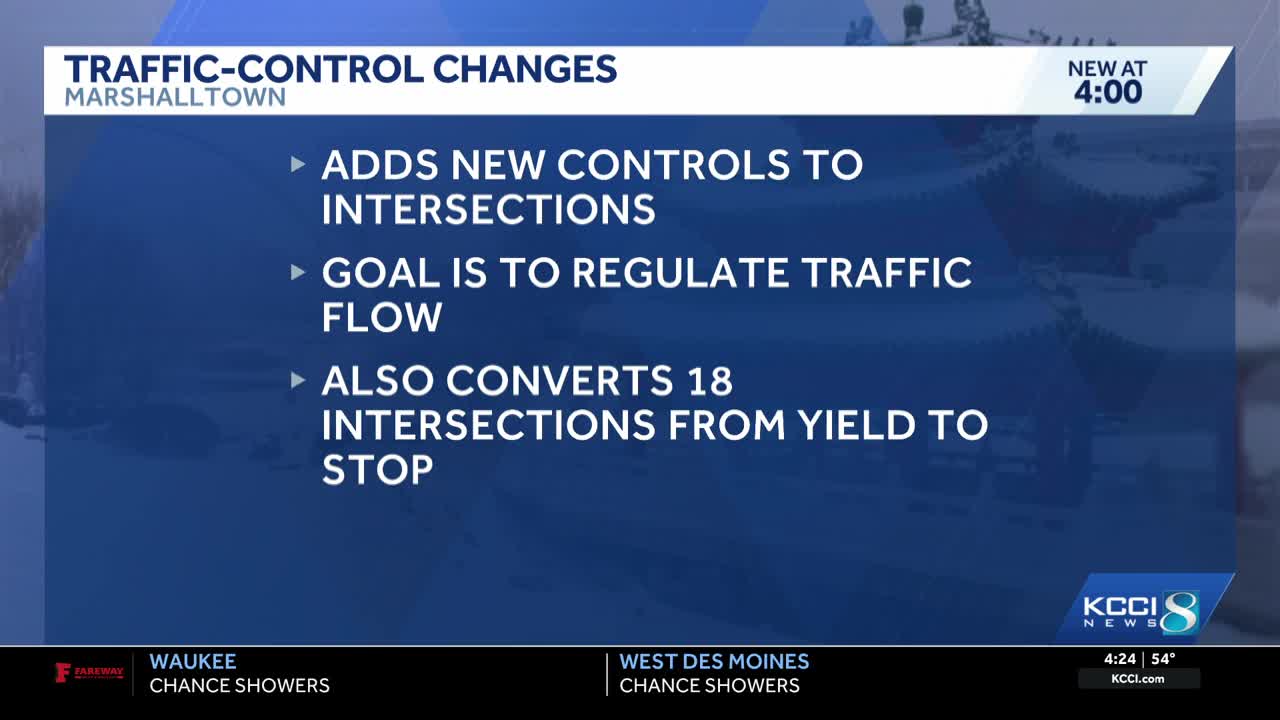 Marshalltown approves new traffic controls at 145 intersections
