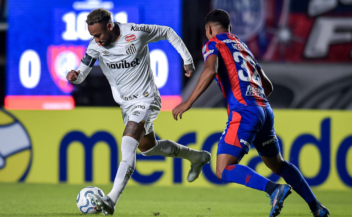 San Lorenzo empató ante el Santos de Neymar y se mantiene en lo más ...