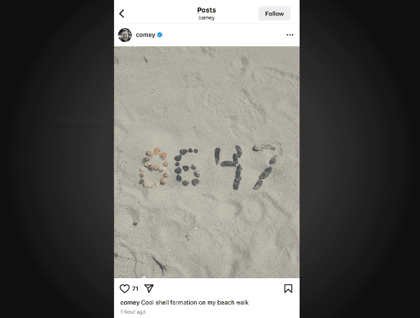 Former FBI chief faces federal charges over viral '8647' post, threat ...