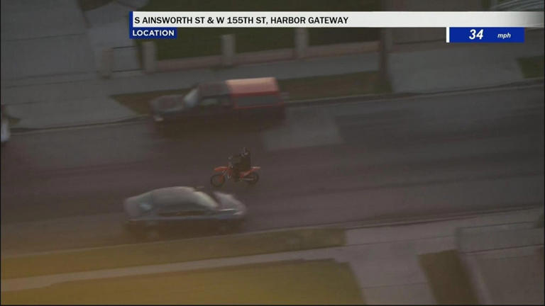 California Highway Patrol officers arrest dirt bike rider after South ...