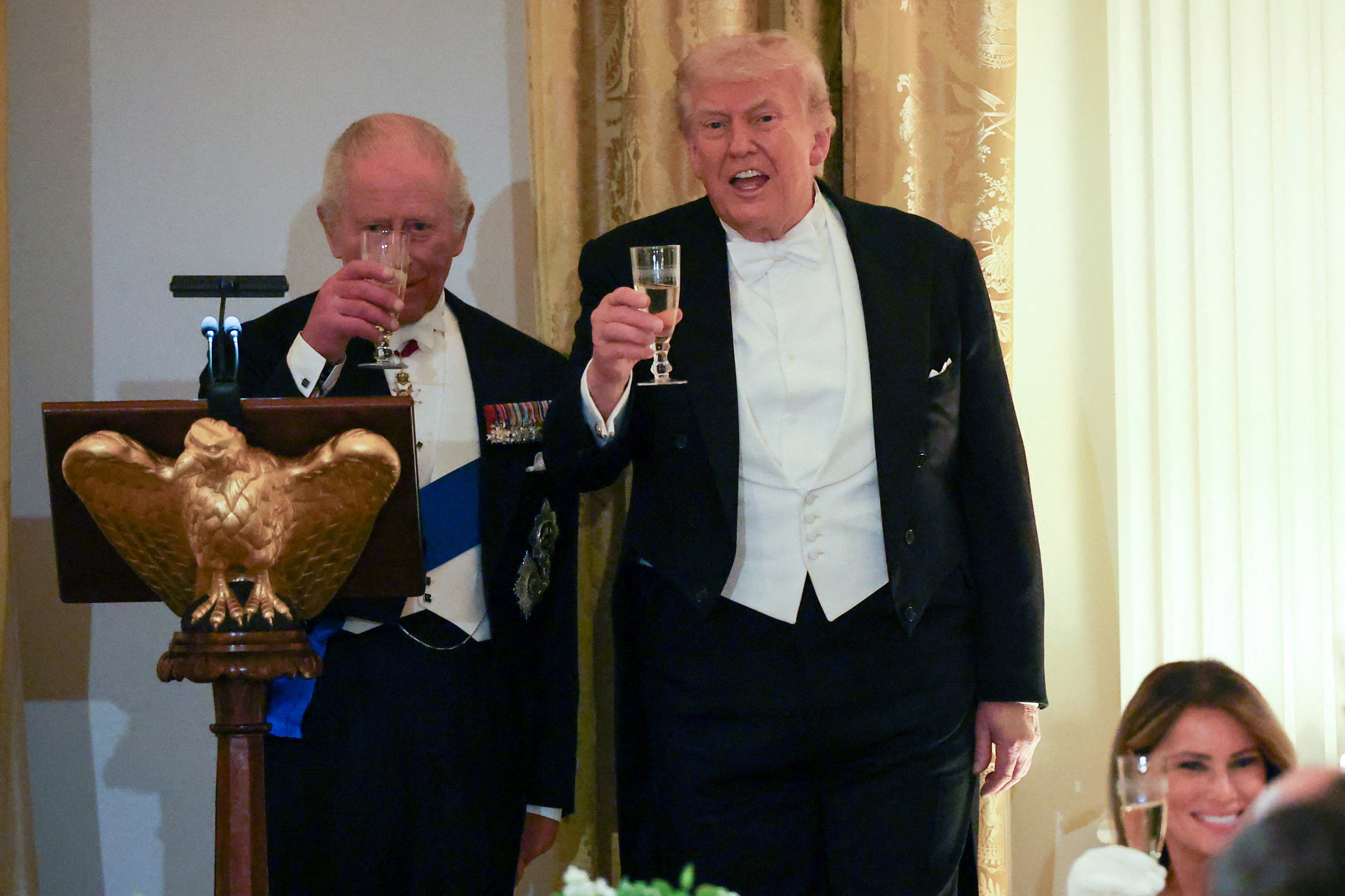 King Charles gives Trump a shiny gift at White House state dinner
