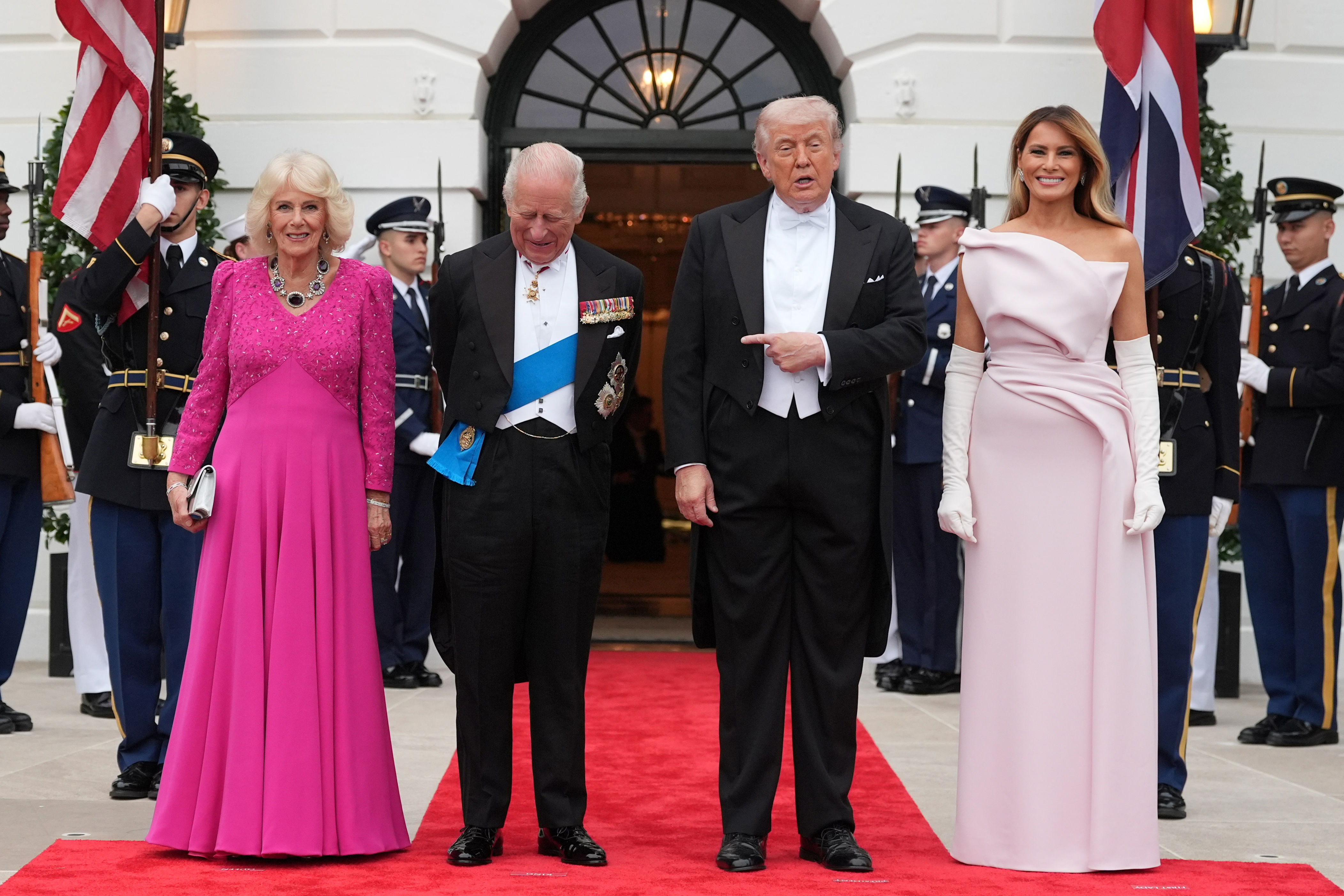 Melania Trump and Queen Camilla deliver fashion masterclass during US ...
