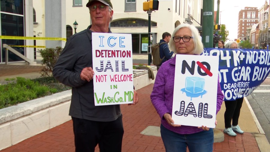 Protests in western Maryland against ICE detention center plan continue