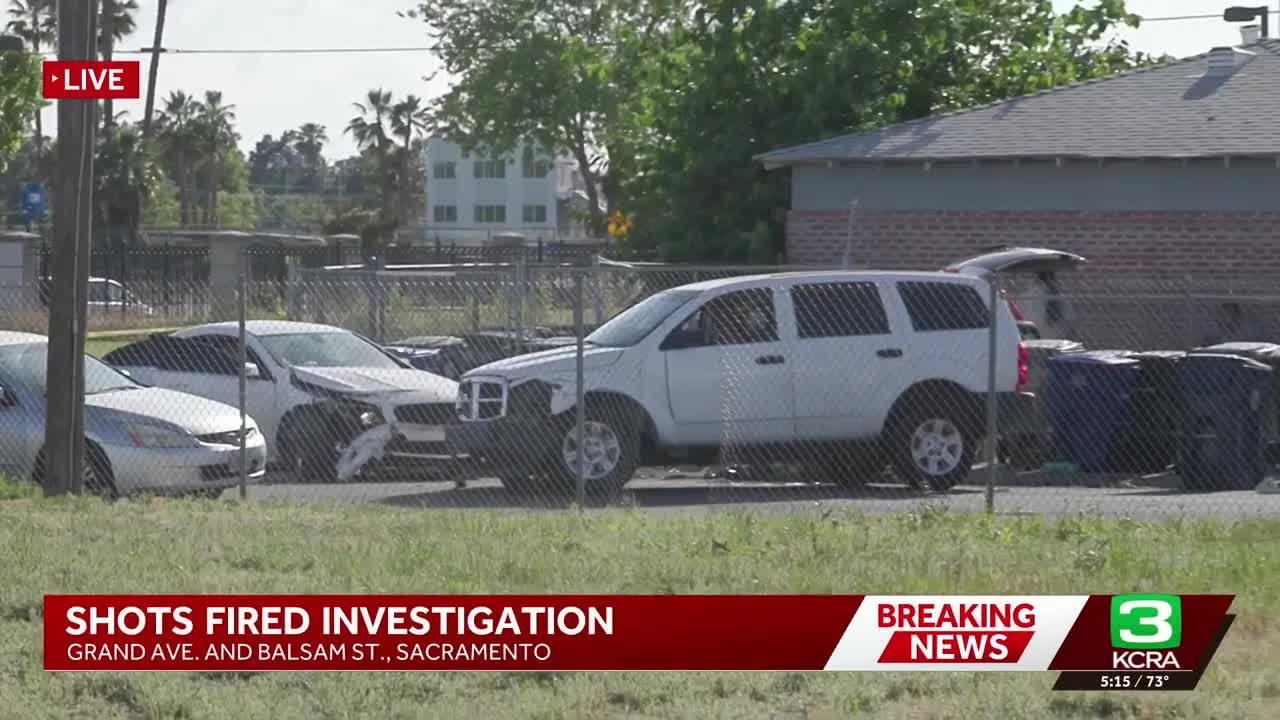 Police investigate shots fired before crash in Sacramento
