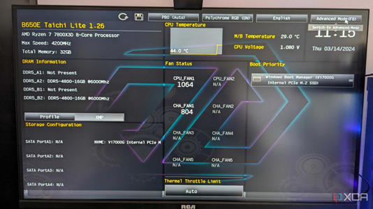 ASRock B650E Taichi Lite BIOS Easy Mode