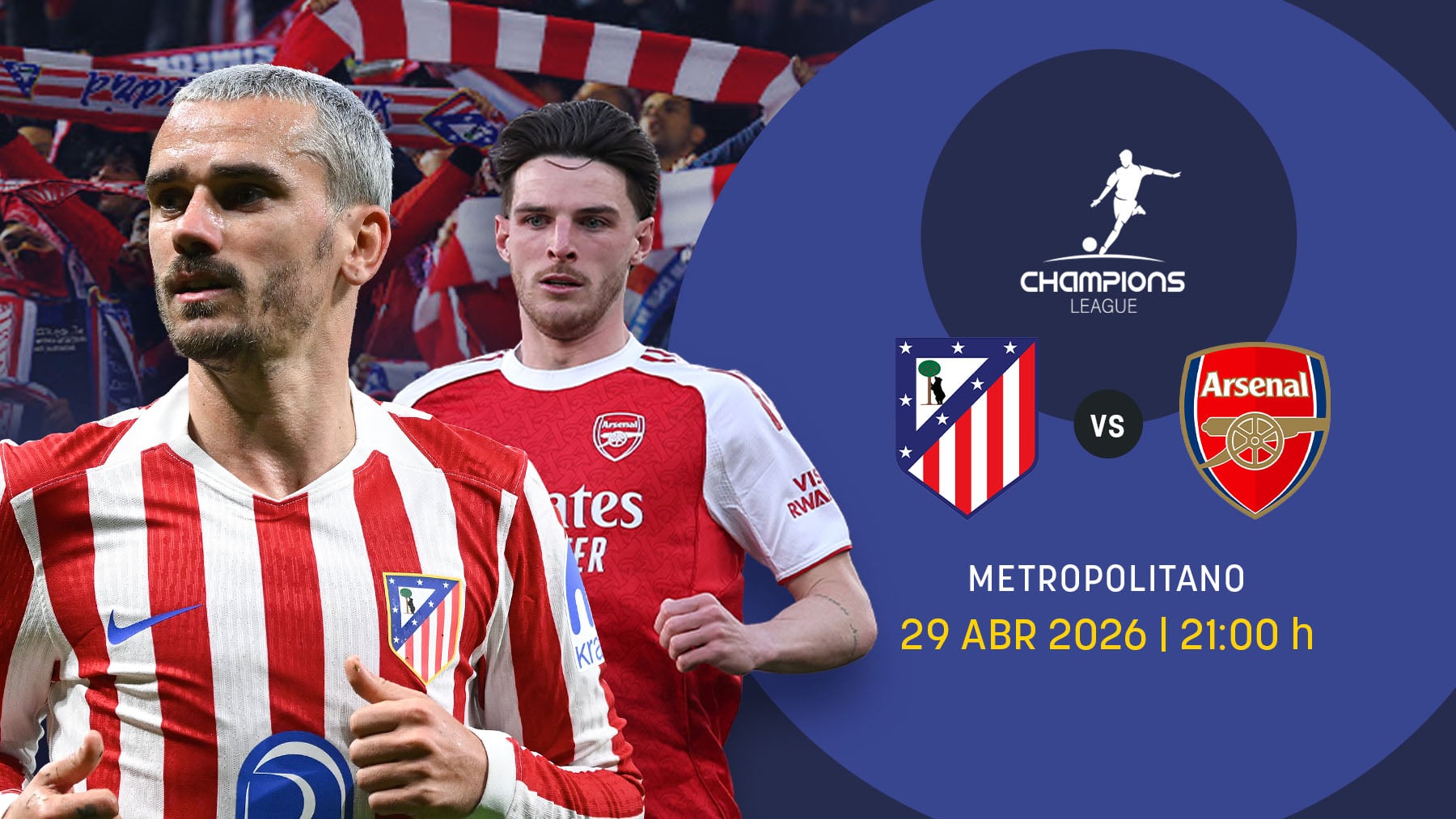 Atlético-Arsenal en Champions: primera parada a Budapest