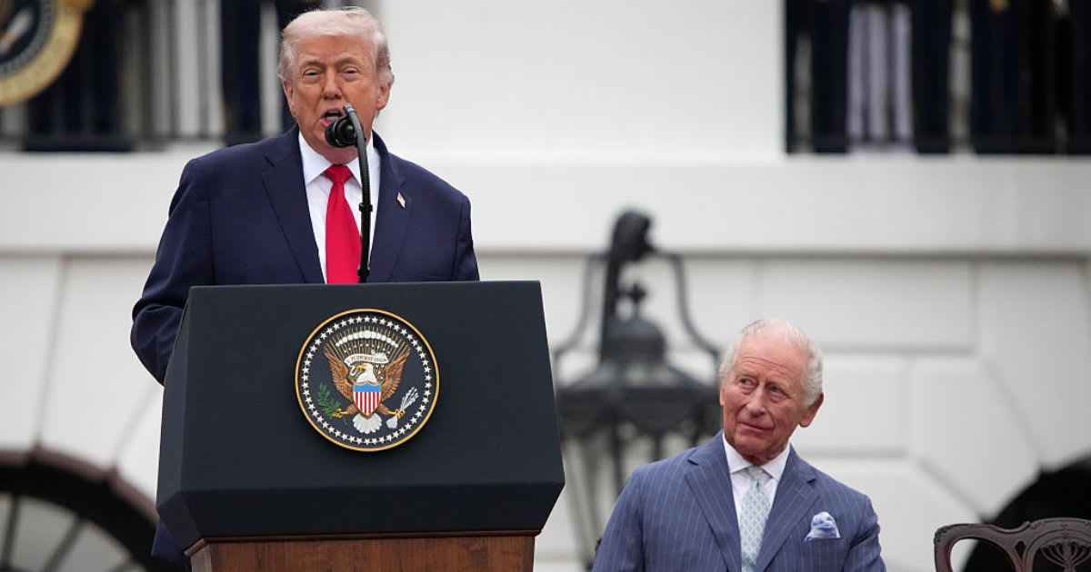 Donald Trump speaks for King Charles on Iran in striking royal protocol ...