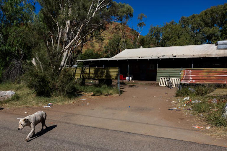 Old Timers Aboriginal Town Camp in Alice Springs. 