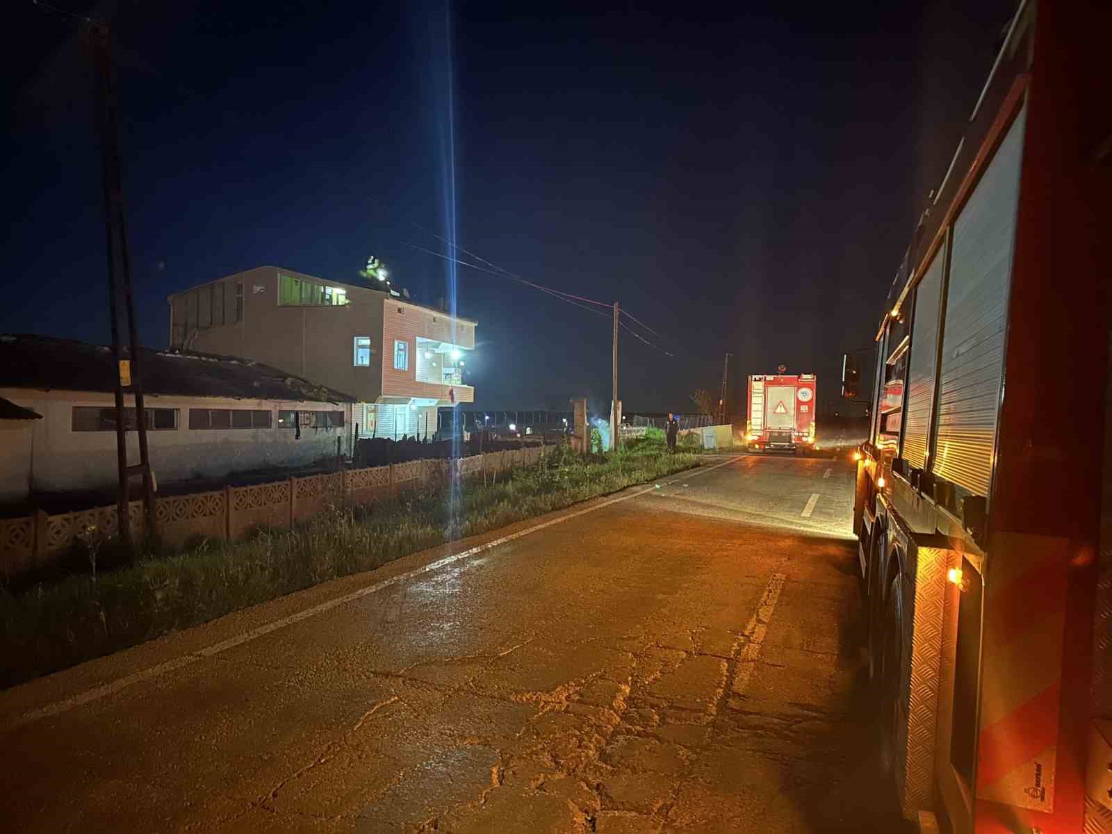 Muratlı’da baca yangını