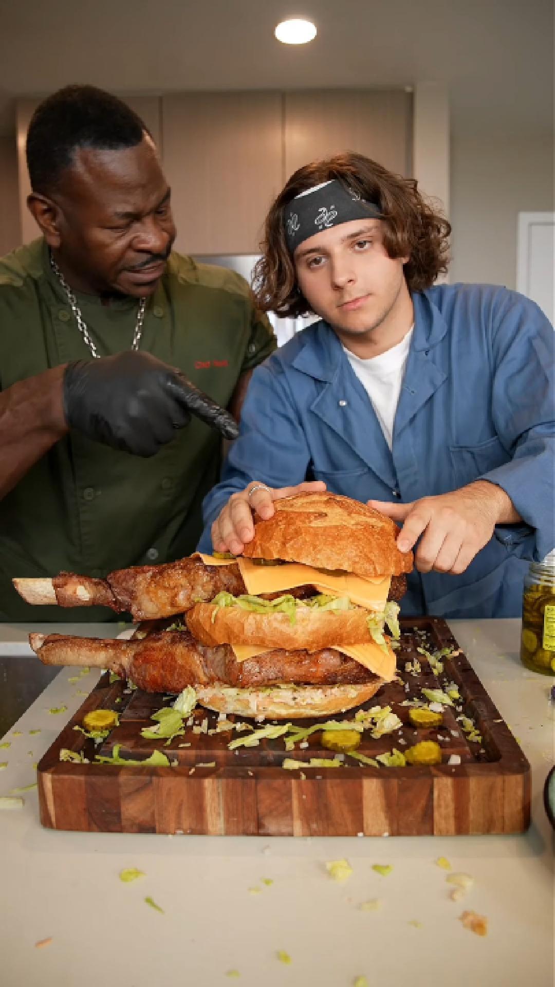 Cannot lift so Chef Rush makes him eat more protein