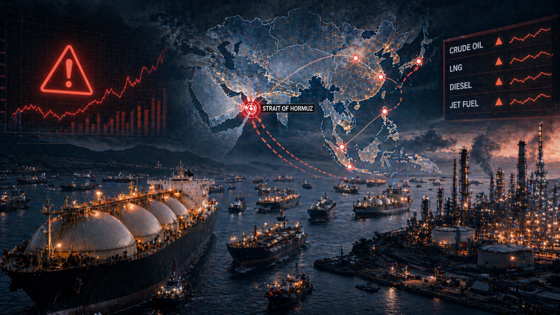 Asia faces long energy squeeze as Hormuz disruption drags on