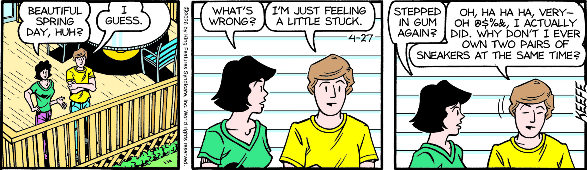 Sally Forth by Francesco Marciuliano; drawn by Jim Keefe