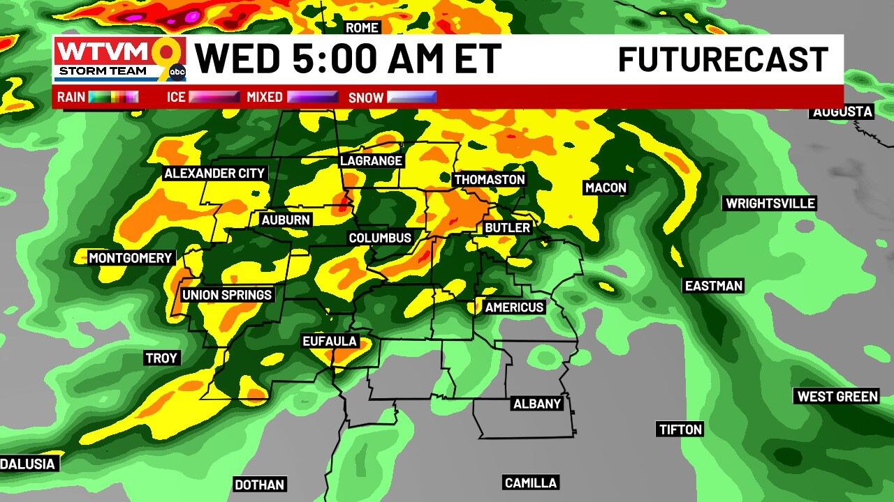 Rain & storms push through tonight