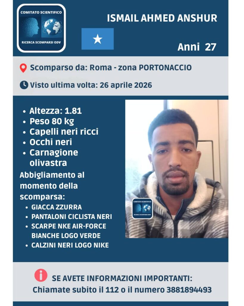 Rider scomparso dopo un incidente in strada: l’appello per Ismail