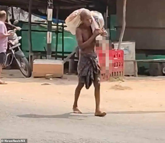 A villager in India carried his sister's corpse to a bank after digging up her remains to prove she had died, having been repeatedly told he could not withdraw money without her being present