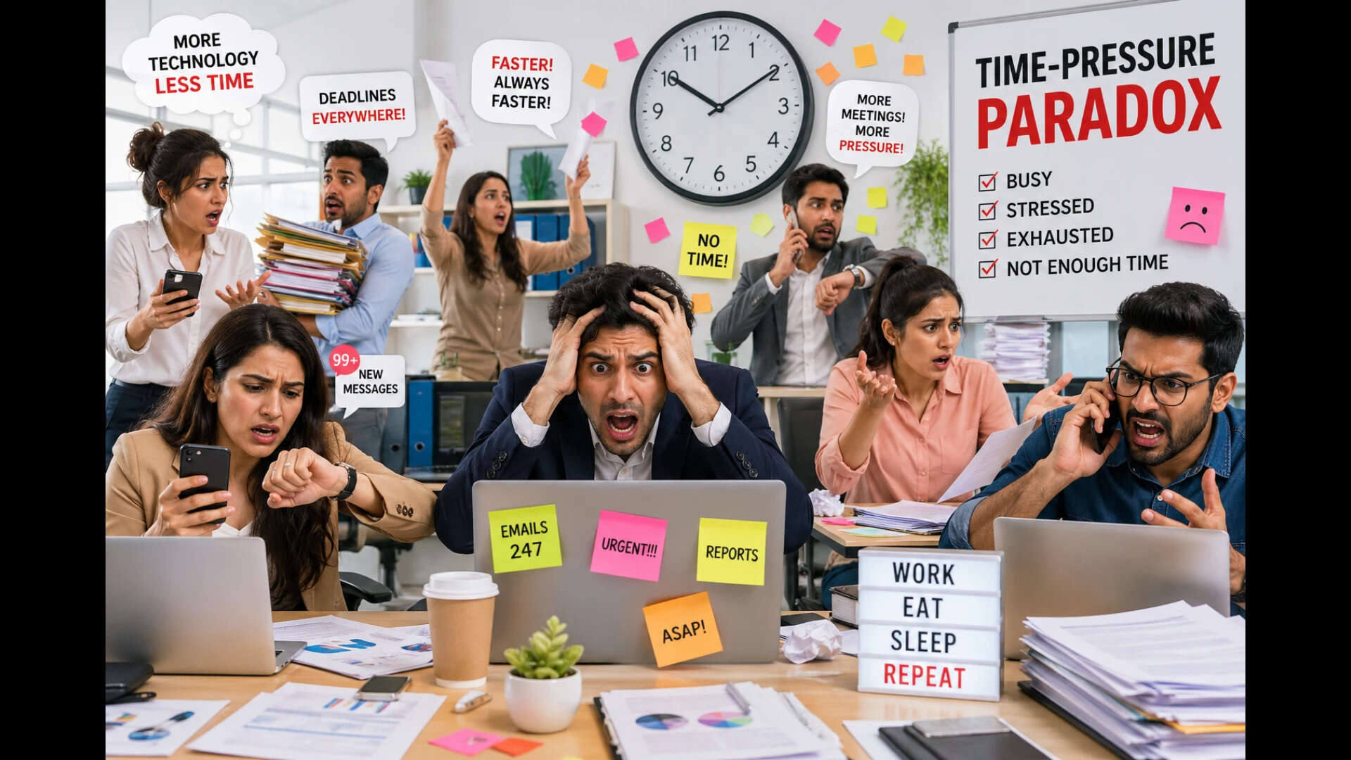 You need to know about the time-pressure paradox to reduce anxiety