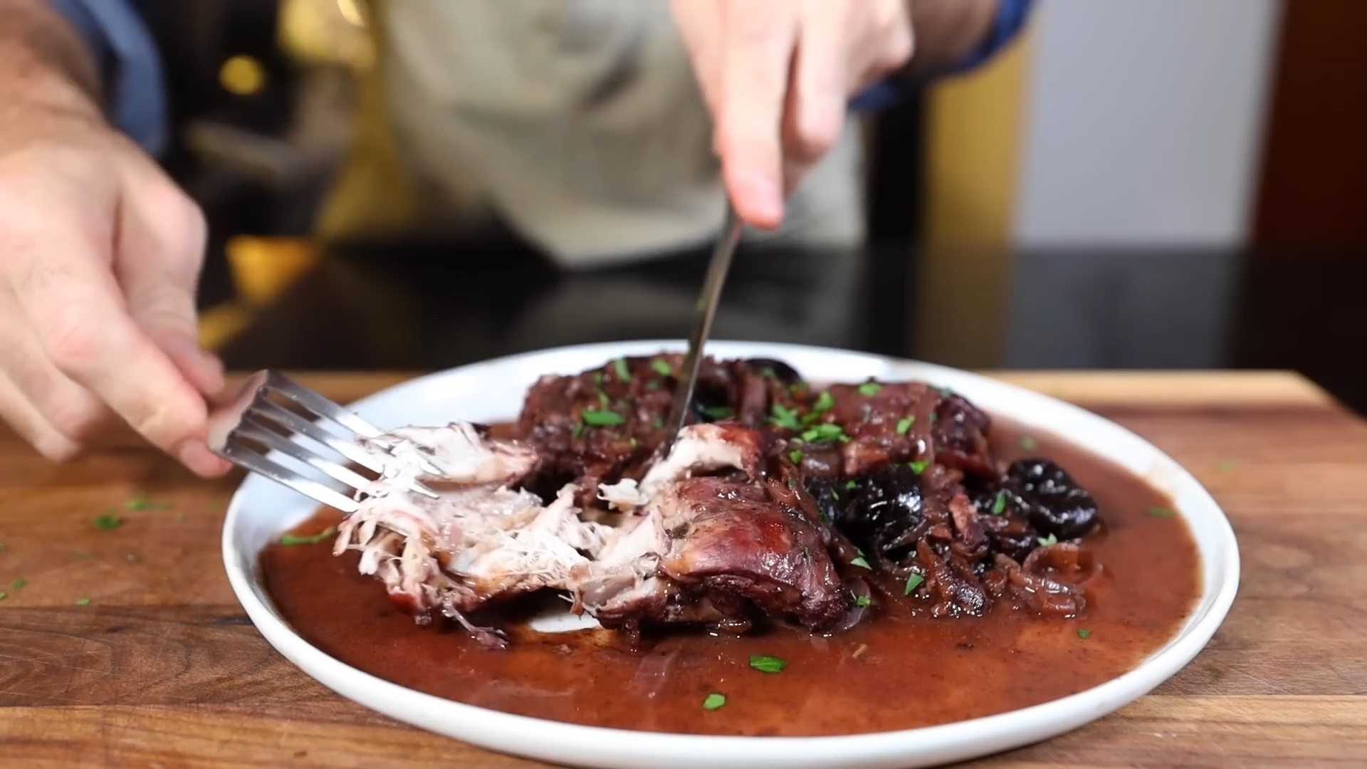 I tried Julia Child’s stewed rabbit… it got intense