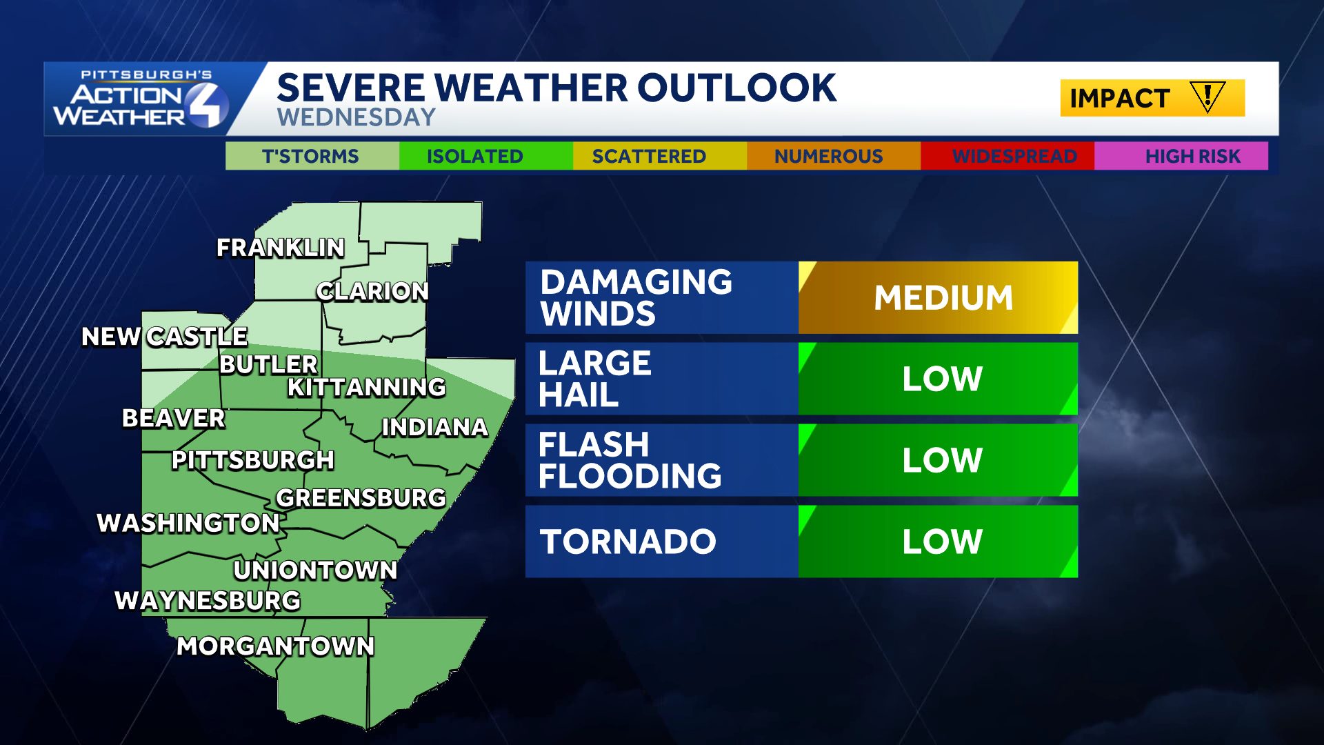 Soaking rain and storms return to the Pittsburgh area