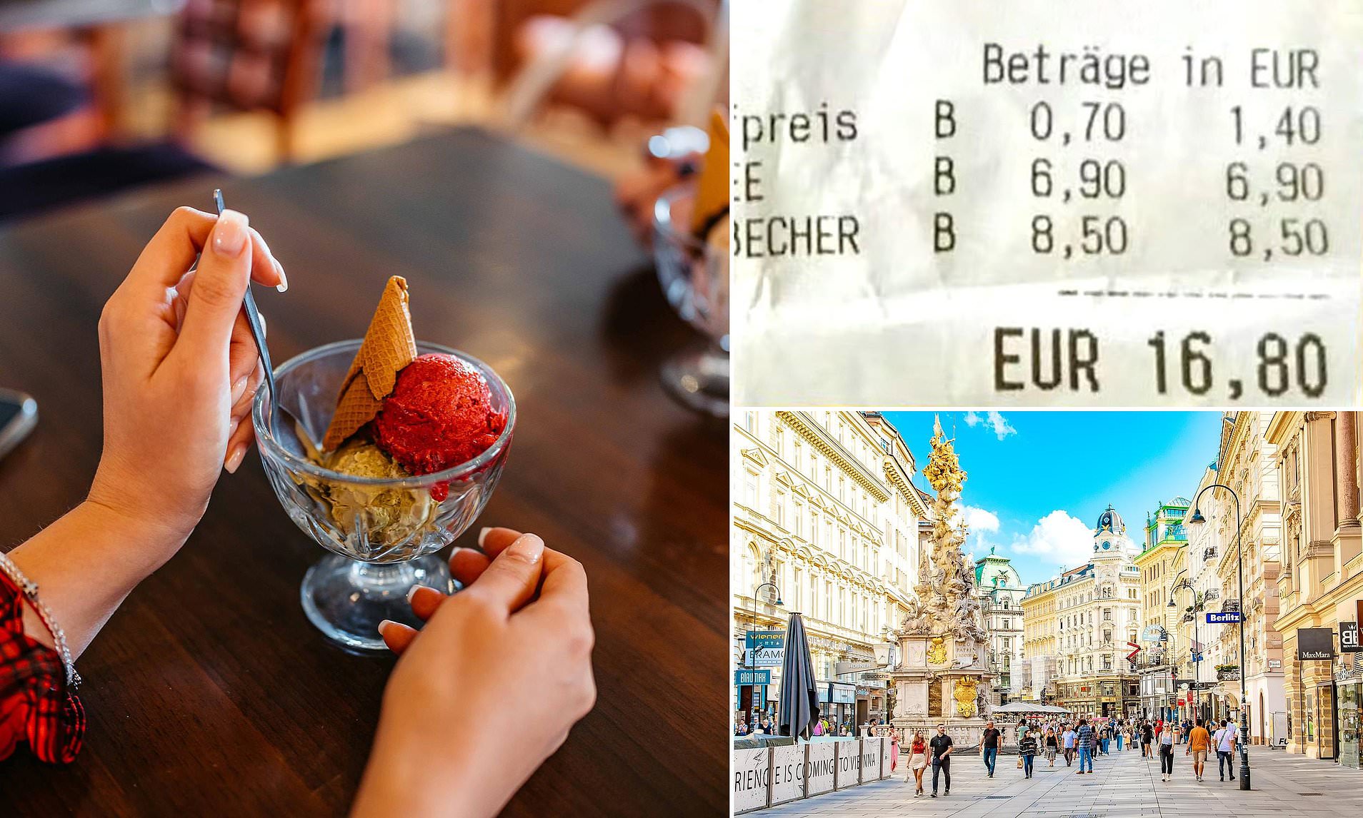 Tourists charged £1.20 'washing up fee' for having ice cream in bowl in ...