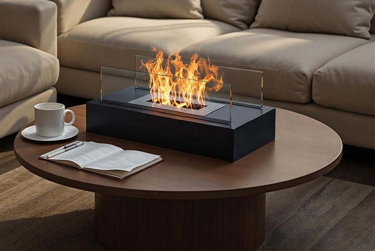 This £12.99 bioethanol fireplace deal cuts 75% off a cosy tabletop ...