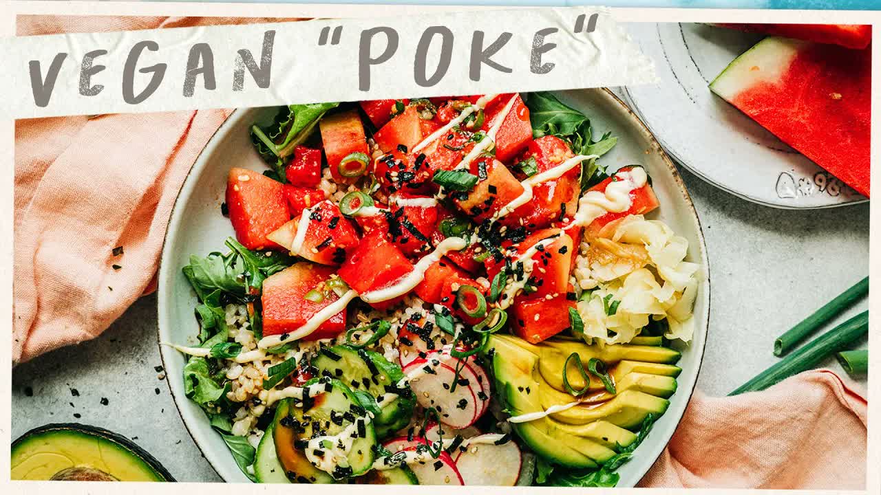 This vegan poke bowl uses watermelon instead of fish — and it actually ...