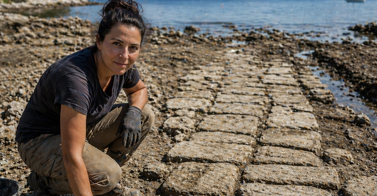 In 2023, archaeologists in Croatia found stacks of flat stone slabs ...