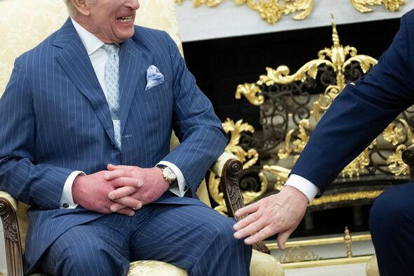 Donald Trump breaks royal protocol - but King Charles laughs it off