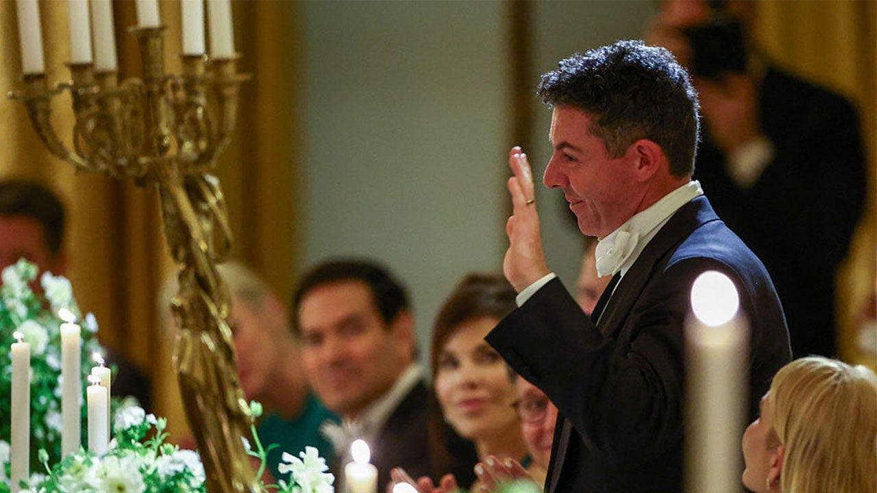 Rory McIlroy attends a State Dinner hosted by US President Donald Trump and First Lady Melania Trump to honor Britain's King Charles III and Queen Camilla in the East Room of the White House in Washington, DC, on April 28, 2026. (Photo by Henry Nicholls / AFP via Getty Images)
