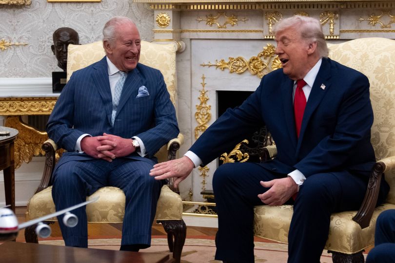 Moment Donald Trump breaks royal protocol during meeting with King Charles