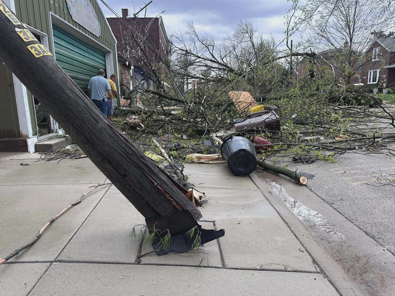 Suspected tornado hits Lena, severe damage reported