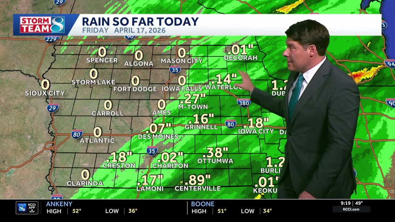 Iowa weather: Storms move out of central Iowa heading into much cooler ...