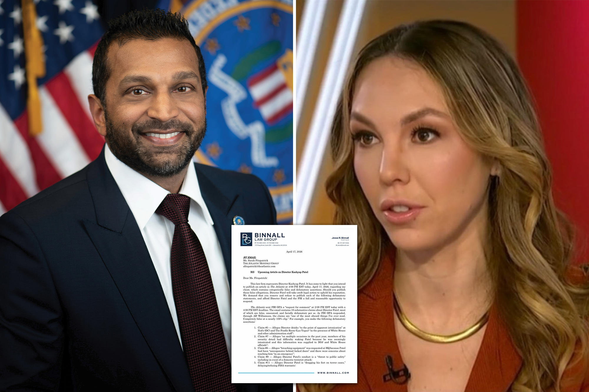 FBI director Kash Patel threatens to sue The Atlantic over ...