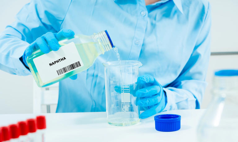 Naphtha, a by-product of crude oil refining, is used to make plastics and other petrochemicals. Photo: Shutterstock