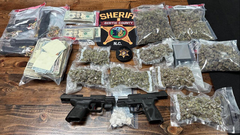 Man facing nearly 20 charges after Bertie County drug bust