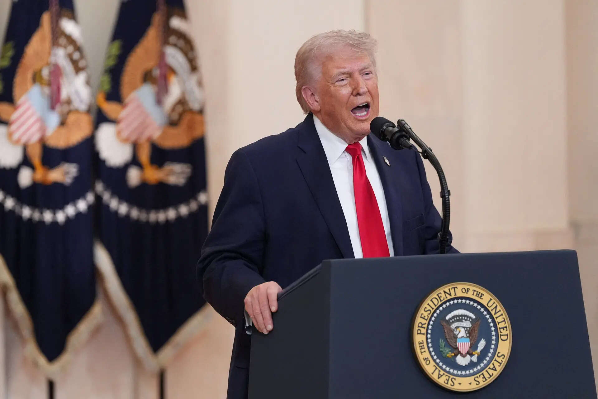 Trump says Iran deal to remain under blockade until 100% complete and ...