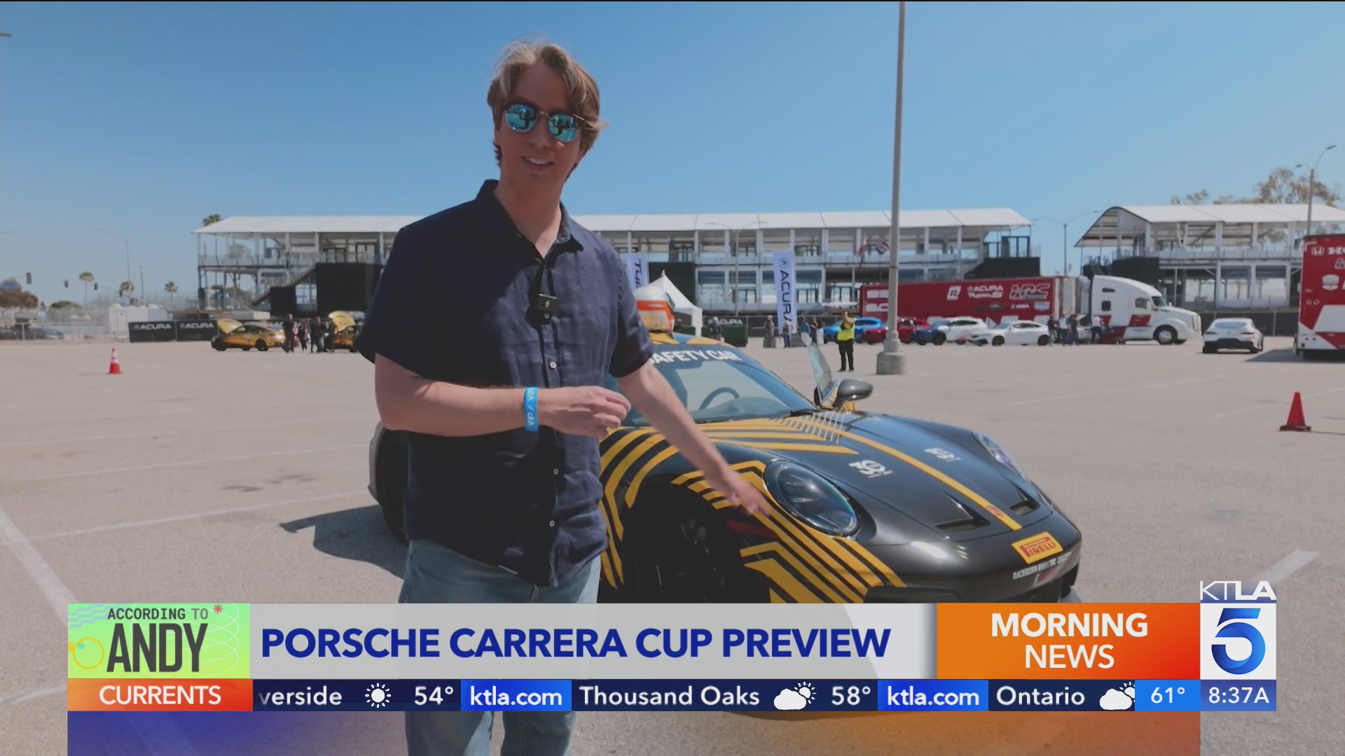 KTLA’s Andy Riesmeyer hits the racetrack ahead of the 2026 Long Beach ...