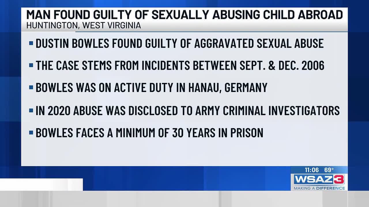 Man convicted of sexual abuse of a child while on active military duty