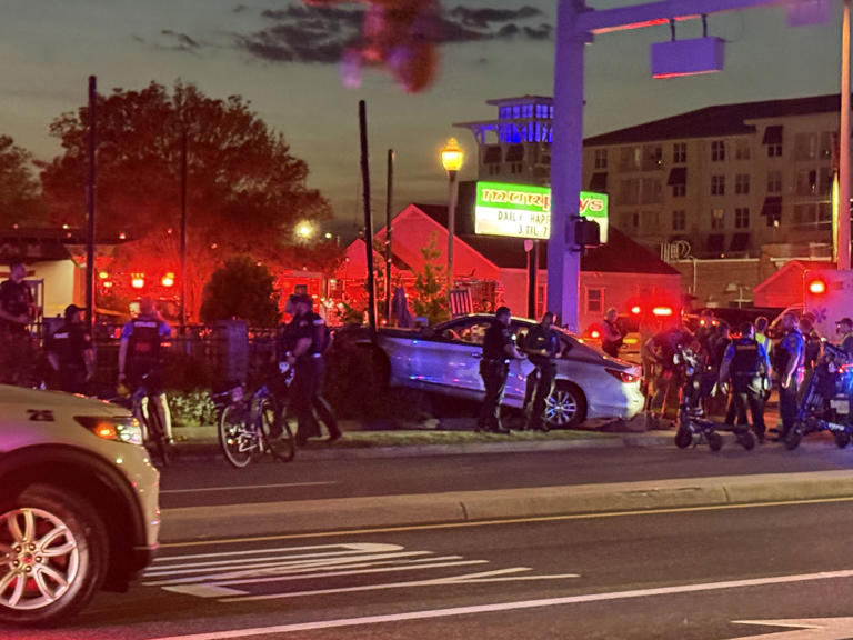 Multiple injured after car crashes into patio in Virginia Beach