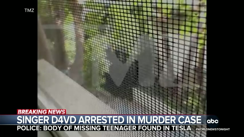 Video shows tense arrest of d4vd in connection to teen girl found dead ...